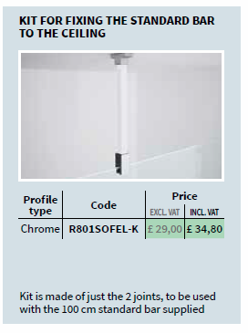 Novellini Ceiling Support Bar