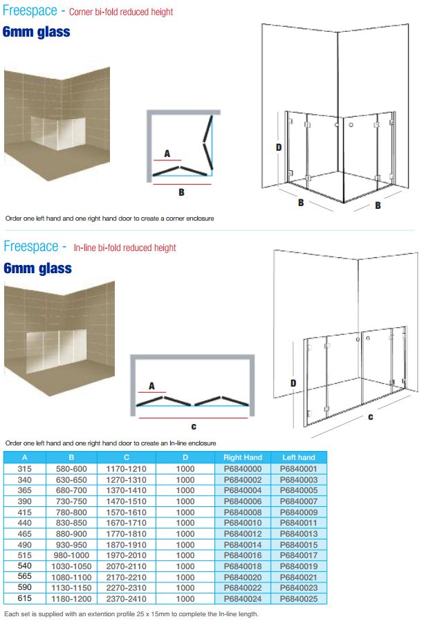 Freespace Reduced Height Screens
