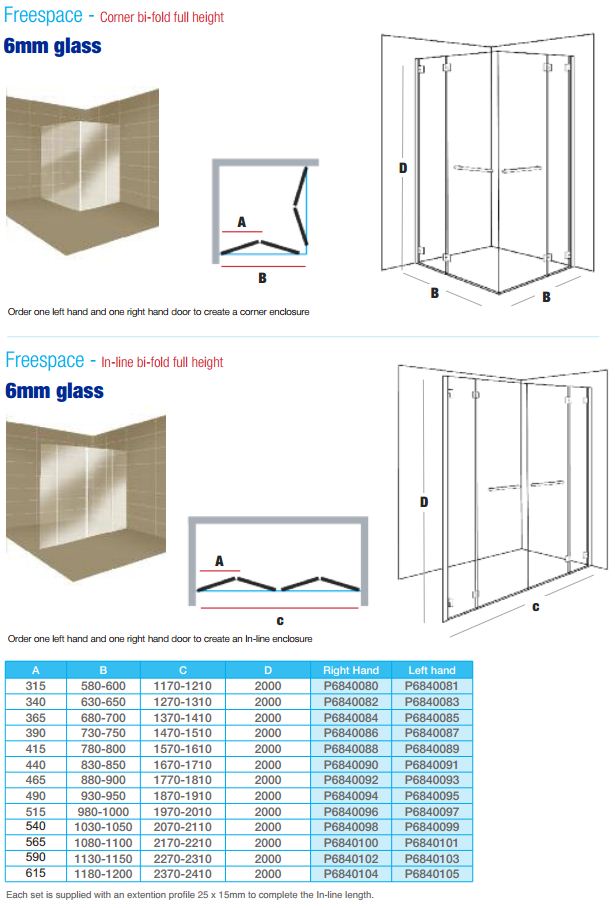 Freespace Corner & Inline BiFold Door