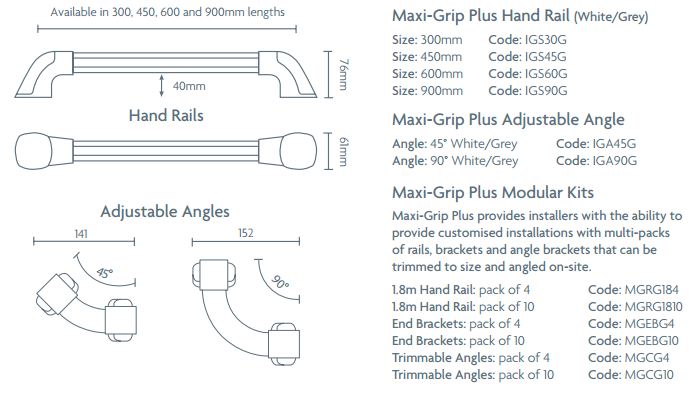 Maxi Grip Sizes
