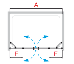 Saloon type Shower Door