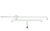 1110x300x300 Stand Alone T shape SS epoxy grab rail - White