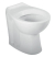 Twyford Avalon floor-standing WC, washdown, raised, for exposed cistern, close-coupled or back-to-
wal