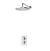 Aqualisa - DREAM - ROUND Thermostatic Shower Mixer with Wall Fixed Head