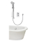 Aqualisa - DREAM - ROUND Thermostatic Mixer Shower with Adjustable Head & Bath Fill