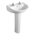 Sandringham 21 Pedestal Washbasin 50/55cm Centre Taphole