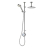 Aqualisa - QUARTZ CLASSIC - Dual Outlet, Smart Exposed Shower with Adj. & Fixed Ceiling Heads (HP/Combi / Gravity Pumped)
