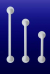 impey Insulated grab rail 300mm white