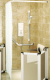 Impey - Shower Curtain, 1800mm Wide x 2000mm Drop (White / Grey)