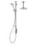 Aqualisa - iSystem - Smart Dual Outlet Exposed - Adjustable Head & Ceiling Drencher (HP / Combi / Gravity)