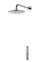 Aqualisa - iSystem - Smart Concealed with Wall Fixed Drencher (HP / Combi / Gravity Pumped)