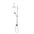 Aqualisa - QUARTZ TOUCH - Exposed Smart Shower with ADJUSTABLE & FIXED CEILING HEAD (HP/Combi / Gravity Pumped)
