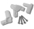 Novellini - Aurora 4 Hinge Set R01AUD-26 (White RAL 9010) SPECIAL ORDER