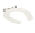 Twyford Sola open ring, fastening from above, WHITE