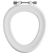 Twyford Sola WC seat ring, fastening from above