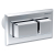Geberit - Flush Actuation; Pneumatic; Dual flush Protruding: gloss chrome-plated