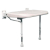AKW - 4000 SERIES - Advanced Fold Up Moulded Shower Seat (Wall Mounted, White / No Cushion)