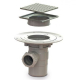 AKW - GRAVITY WASTES - Stainless Steel SFWA Waste with GW19 & Dot Grate (TILED FLOORS ONLY)