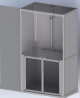 AKW - Standalone - ShowerLoo-Cubicle 1200 x 700mm (Toilet & Shower Not Included)