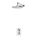 Aqualisa - DREAM - ROUND Thermostatic Shower Mixer with Wall Fixed Head