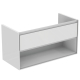 Ideal Standard - CONNECT AIR - Furniture Vanity Unit, Wall-Hung, Drawer & Open Shelf (1000mm, Colour Options) E0828