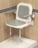 AKW - 4000 SERIES - EXTRA WIDE- Shower Seat; Back & Arms, PADDED (Blue or Grey) SPECIAL OFFER