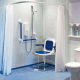 AKW - Individual White Shower Curtain (W: 1800 x Drop: 2100mm)
