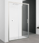 Novellini - Zephyros - 2P Sliding Shower Door + Fixed Panel In-line