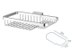 Boston - Wire Basket - Sponge & Soap Holder - Large - Inc. Concealed Fixing (265 x 123 x 47mm) G15-697