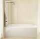 Novellini - Kuadra 1V - Two Section Bath Screen, 1 Hinged + 1 Fixed