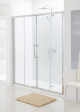 Lakes - Semi-Frameless Double Door Slider (Silver)