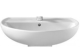Twyford Alcona 550mm Basin 1 Tap Hole (550x420mm) AR4211