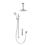 Aqualisa - iSystem - Smart Dual Outlet Concealed for HP/Combi - Adj. Head & Ceiling Drencher (HP / Combi / Gravity)