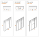 AKW - LARENCO - ALCOVE Full Height Door with 2 Inline Panels (Plain / Bi-fold / Duo) (Options)