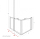 FC - OPTION J - PRO-DOOR - Corner Entry Doors with Fixed Panel (Advance Rise & Glide Door System) 