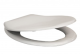 N&C - Advanced - Seat & Cover, Stainless Steel Cross Bar Hinge & Retaining Buffers, White (Non-Returnable)