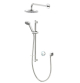 Aqualisa - QUARTZ BLUE - Smart Digital Shower Concealed with Adj. Head & Fixed Wall Head (HP/Combi/Gravity)