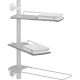 Pressalit - Modular Shelves for Fixed Mounting, 600 / 400mm Rod (EXPIRES 31.12.2023) RT491000  RT490000