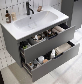 810mm Basin shown with furniture