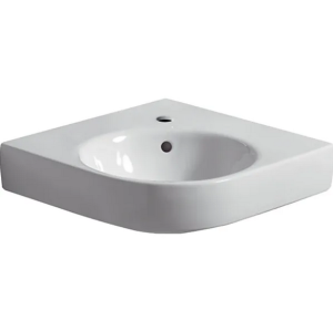 Geberit - SELNOVA - Compact Corner Handrinse Basin (695mm, 1TH, Overflow)