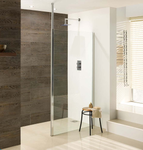 Eastbrook - Valliant - Square Pole Walk In Screen, 8mm (500 x 1950mm)