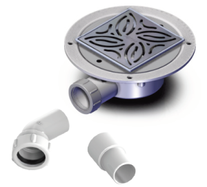 AKW 25418-UK Shallow Tiled Dry Waste