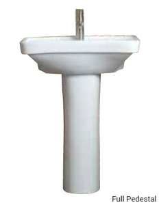 AKW - Full Pedestal for AKW Ergonimic Concave Washbasin B600) 08-006-035