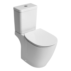 Shown with Close coupled cistern + seat & cover (Sold separately)