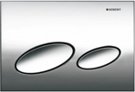Geberit - KAPPA 20 - Dual Flush Plate for 150mm KAPPA Cistern (Gloss Chrome)
