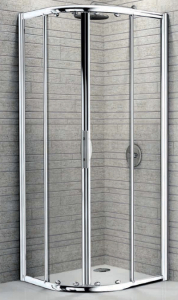Novellini - Lunes R - Quadrant Shower Enclosure, 2 Sliding + 2 Fixed Sections