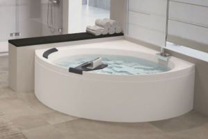 Novellini - DIVINA C - Corner Bath Tub, Whirlpool & Whirlpool PLUS (1400 x 1400 x 630mm, Options) 
