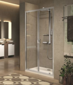 Novellini - LUNES 2.0 B - Saloon Shower Door - For Recess Installation or Combineed with 1 or 2 Lateral Side Panels (Lunes 2.0 F or FZ)