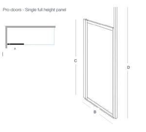 FC - OPTION RF - PRO-DOOR - Single Full Height Panel (Advance Rise & Glide Door System)