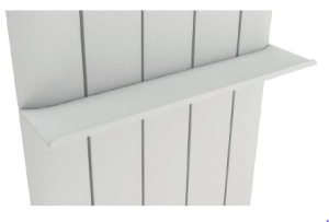 White PERETTI FLAT Towel Shelf